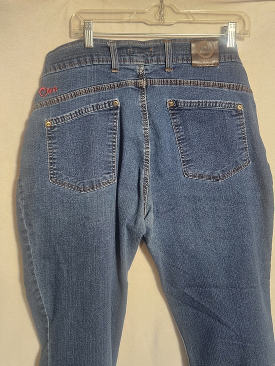 Origins Denim - Origins Dark Blue Denim Jeans with Orange Stitching